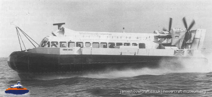 SRN6 passenger hovercraft -   (submitted by The <a href='http://www.hovercraft-museum.org/' target='_blank'>Hovercraft Museum Trust</a>).